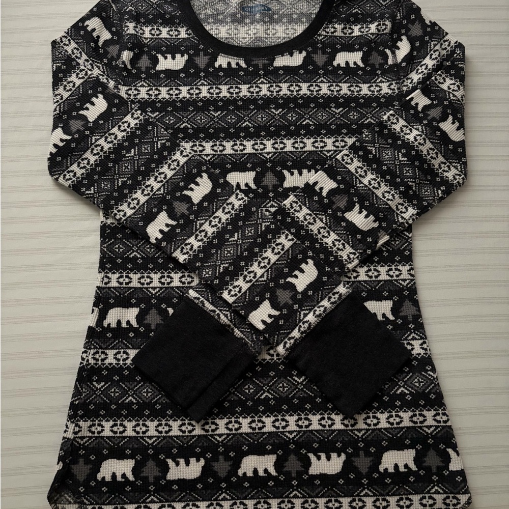 Black and White Patterned Sweater